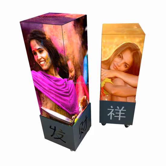 Tela de exposição LED do cubo mágico do sinal de publicidade LED colorido com controle WiFi 4G